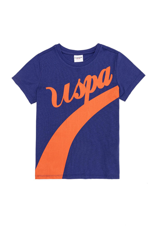 Erkek Çocuk Mavi Bisiklet Yaka T-Shirt