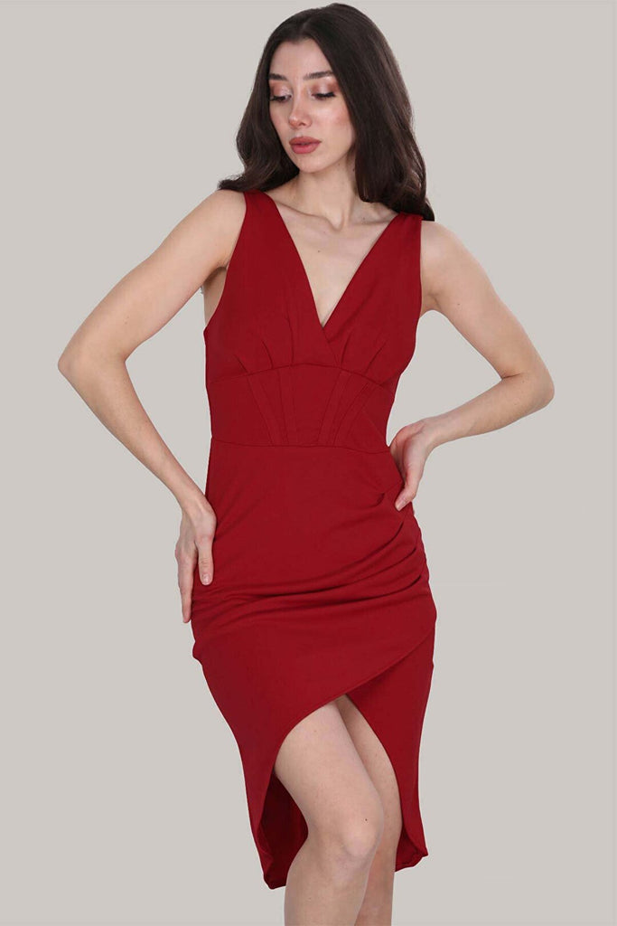 Women's Strappy Red Dress