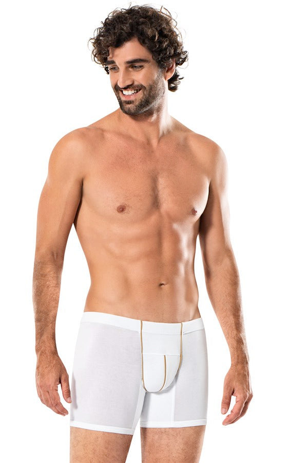 Men's White Modal Boxer