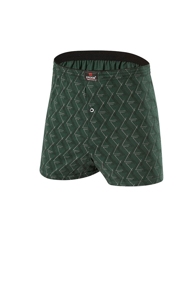 Men's Patterned Combed Cotton Boxer