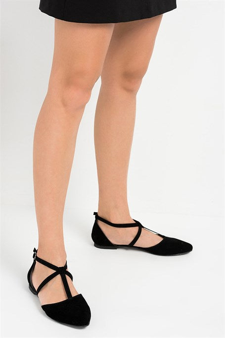 Women's Black Flat Shoes