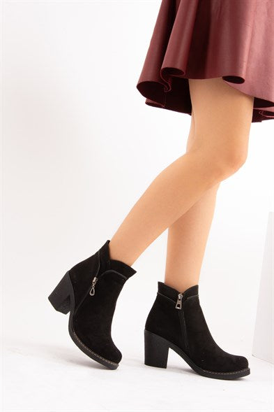 Women's Black Heeled Boots