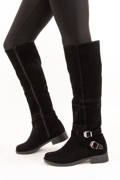 Women's Black Long Boots