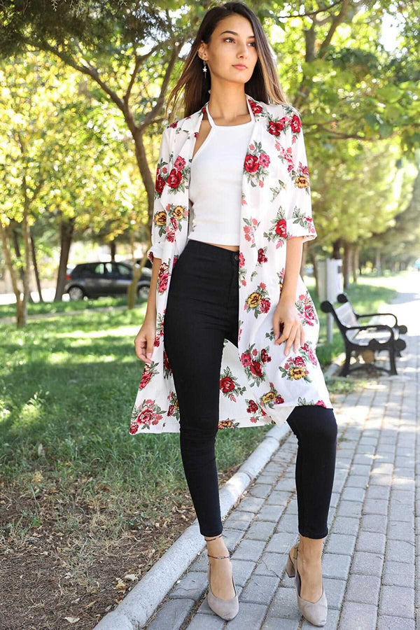 Women's Pocket Patterned Cardigan