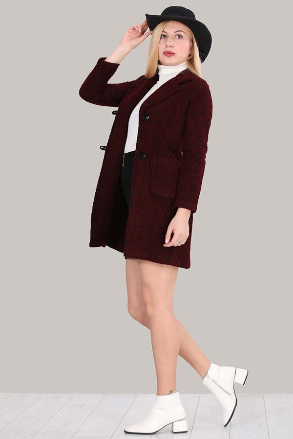 Women's Claret Red Cachet Coat