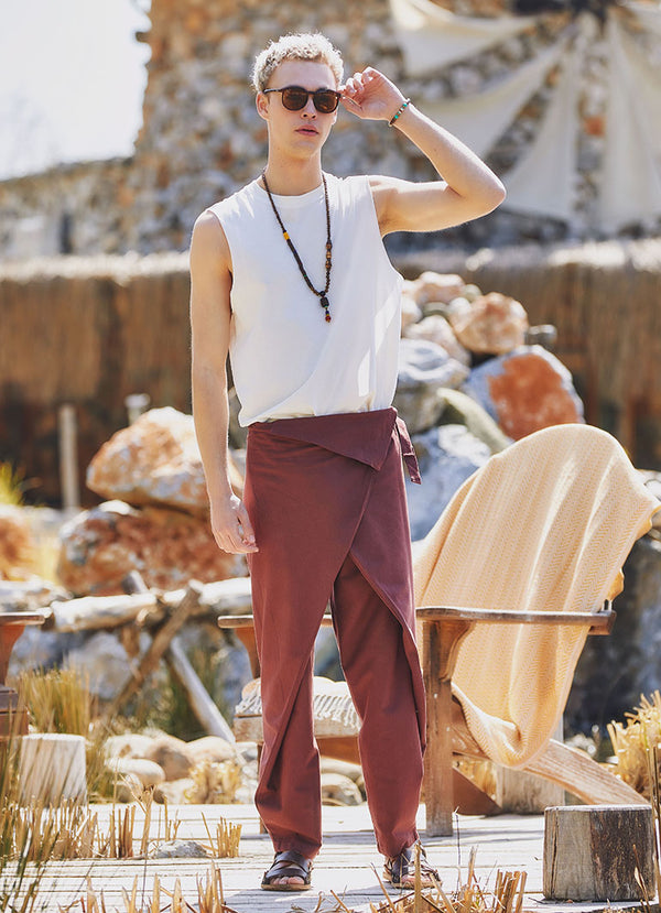 Men's Plain Brown Pants