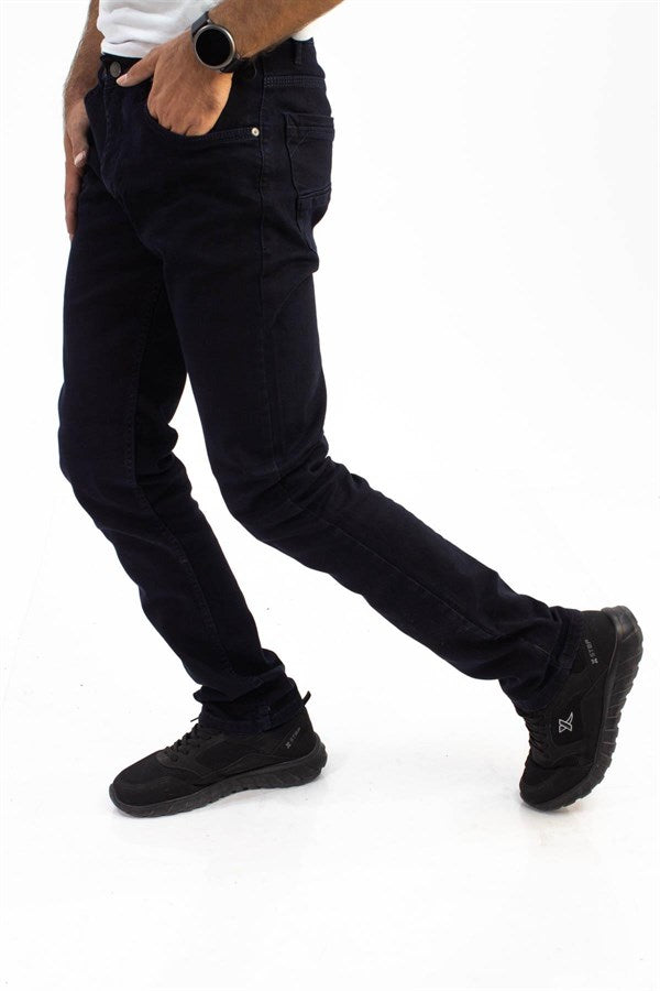 Men's Classic Fit Navy Blue Jeans