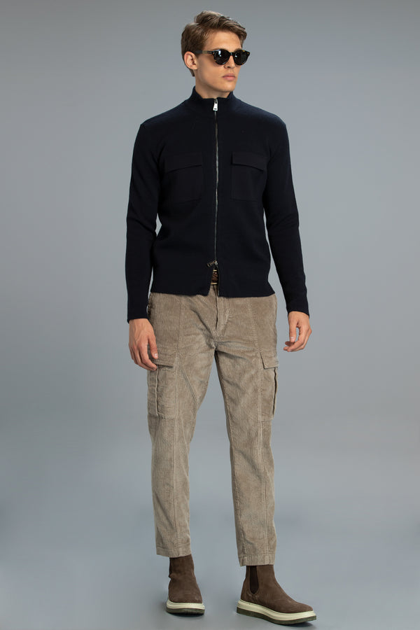 Men's Cargo Pocket Mink Tailored Fit Pants