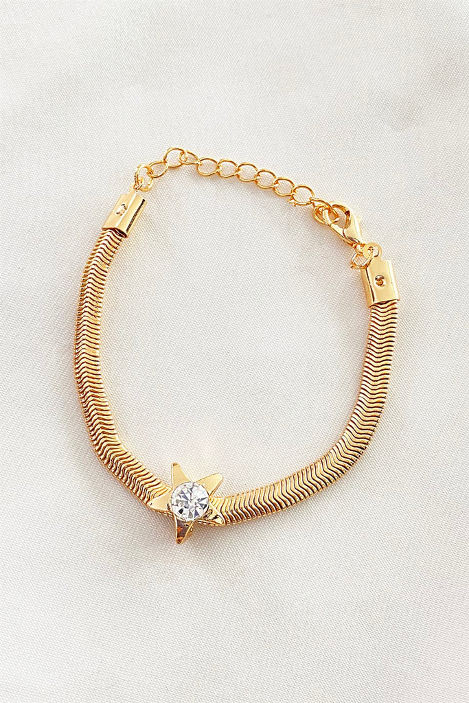 Women's Star Figure Gold Chain Bracelet