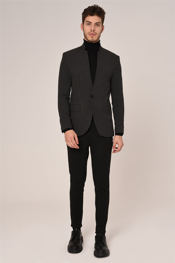 Men's Crew Neck Smoky Jacket