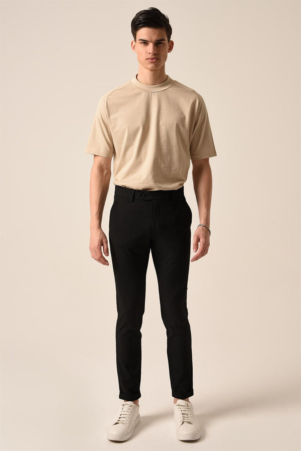 Men's Black Slim Fit Pants