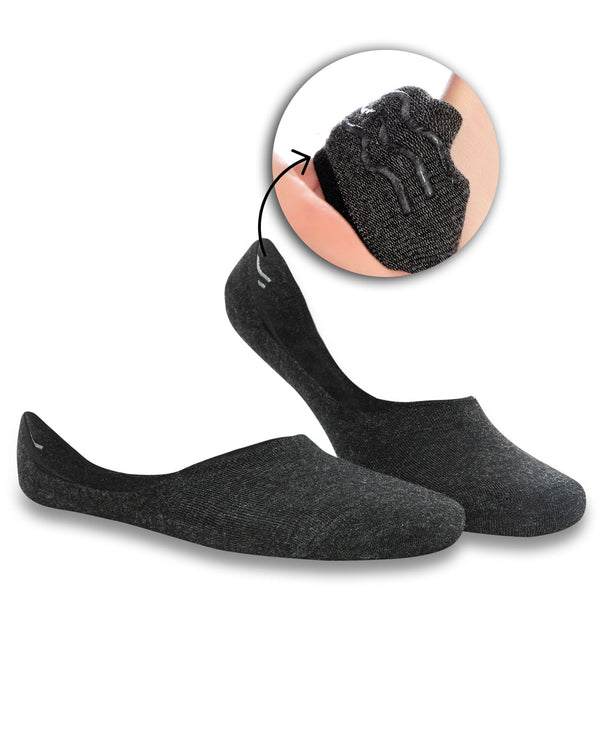 Men's Seamfree Anthracite Bamboo Non-Slip Babette Socks