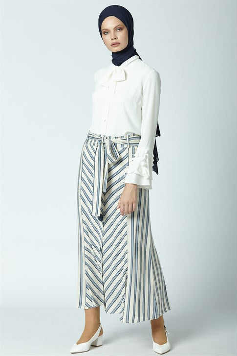 Women's Striped Long Skirt