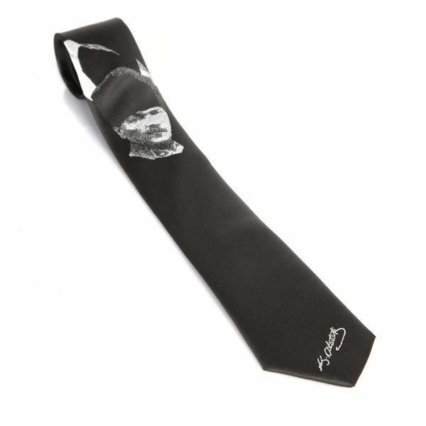 Atatürk Signed Patterned Black Woven Tie
