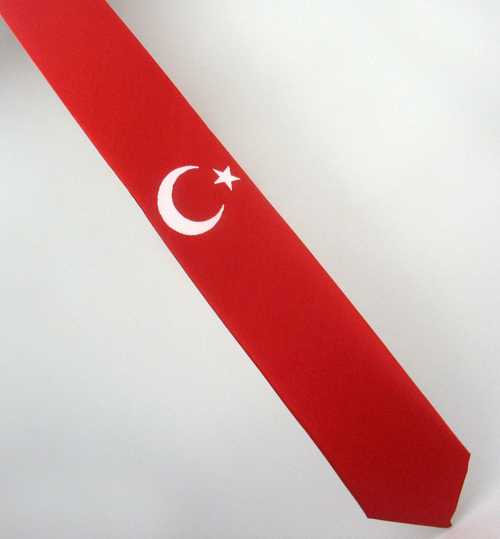 Moon Star Pattern Texture Red Tie