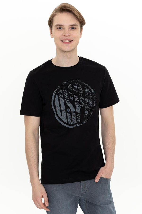 Men's Crew Neck Black T-shirt