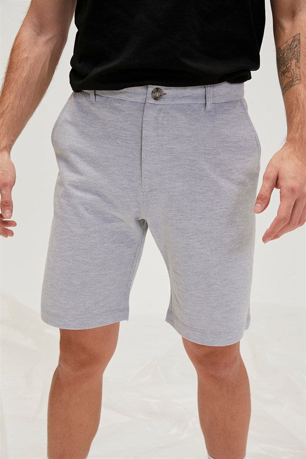 Men's Grey Melange Sport Shorts
