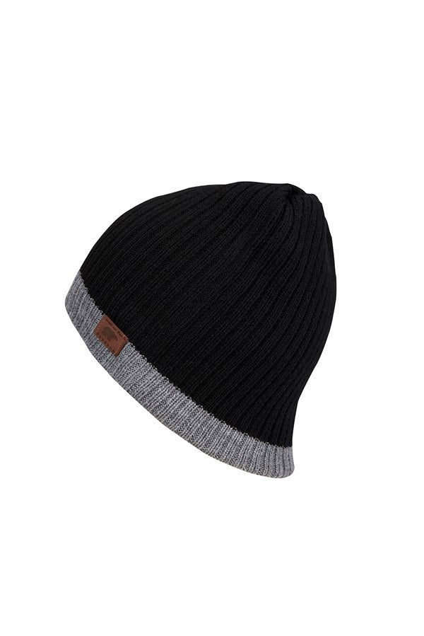 Unisex Black - Grey Beanie