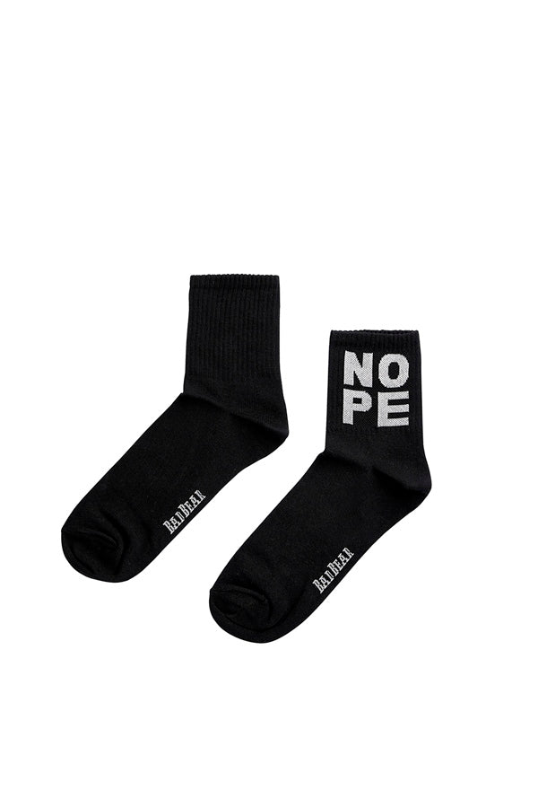 Unisex Printed Black Socks
