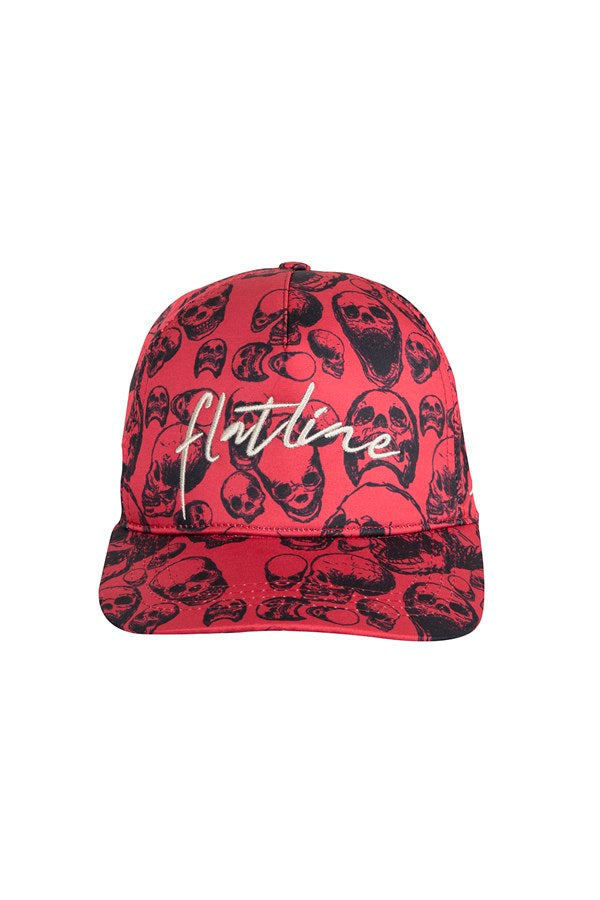 Unisex Patterned Claret Red Cap