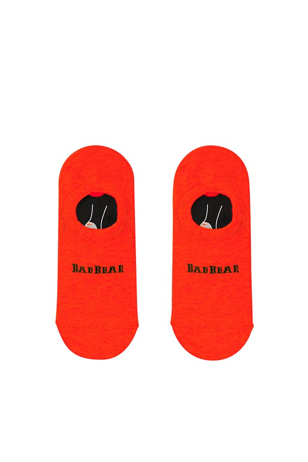 Unisex Text Print Shiny Red Socks