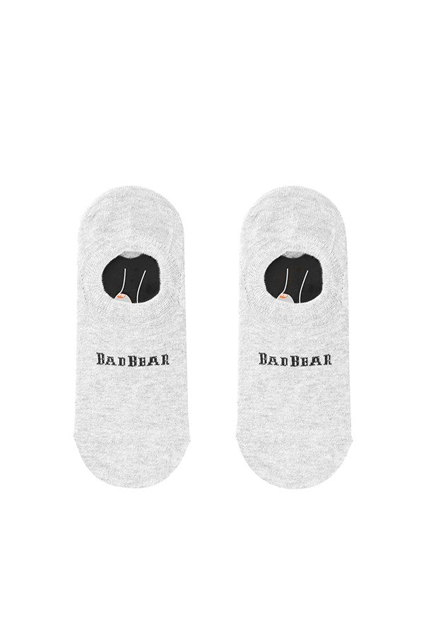 Unisex Text Print White Socks