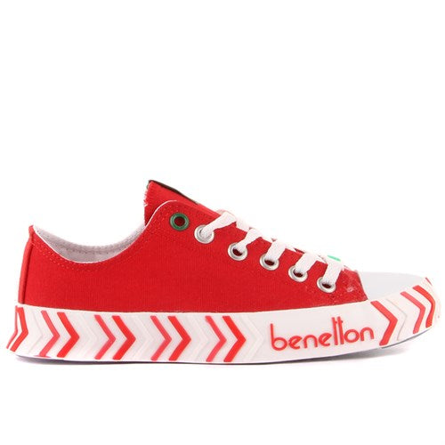 Women's Lace-up Red Sneakers