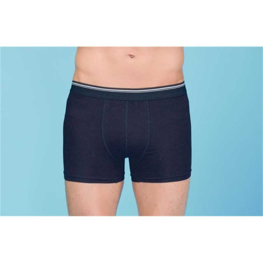 Men's Lycra Navy Blue Combed Cotton Boxer