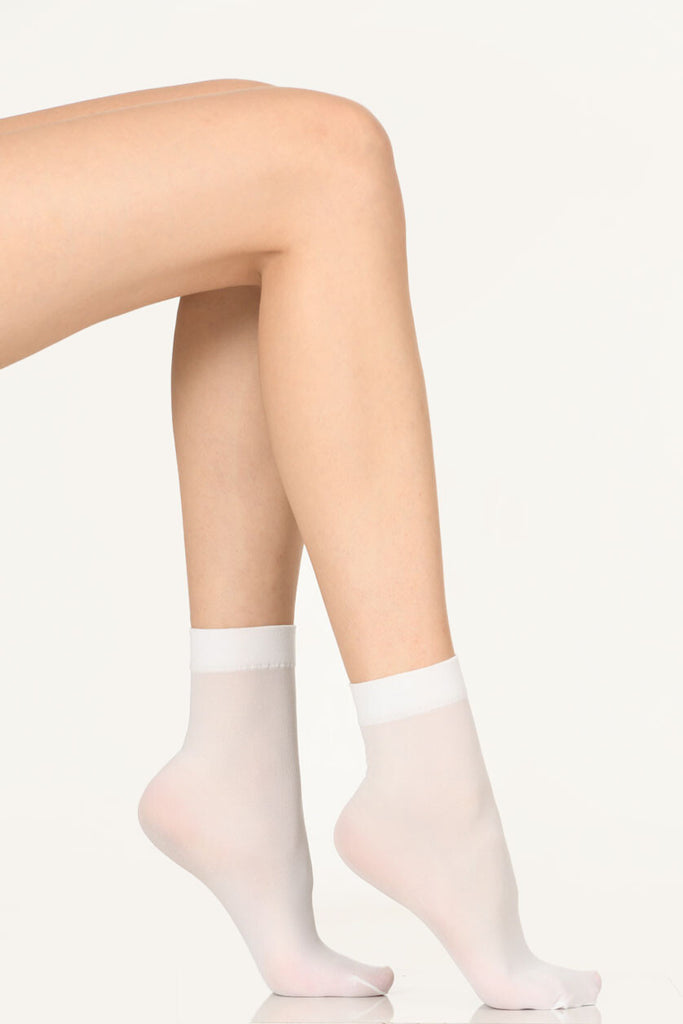 Women's White 70 Soft Socket Socks