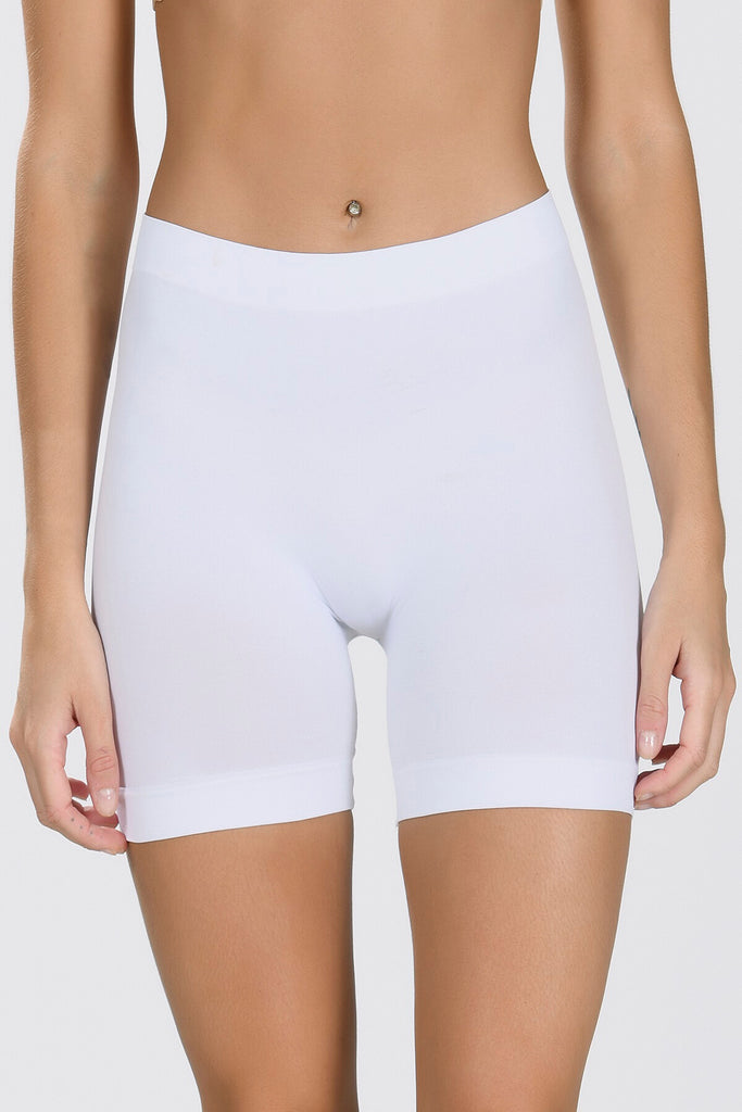 Women's White Seamfree Shorts