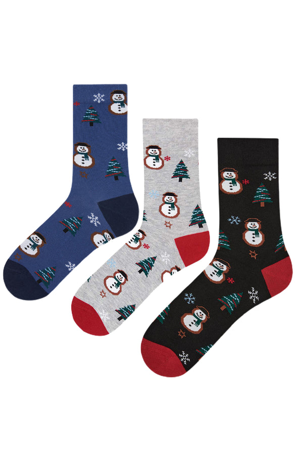 Men's Patterned Socks - 3 Pairs