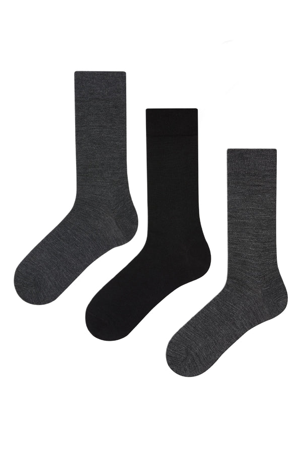 Men's Wool Socks - 3 Pairs