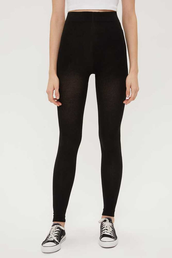 Women's Gemmed Black Leggings