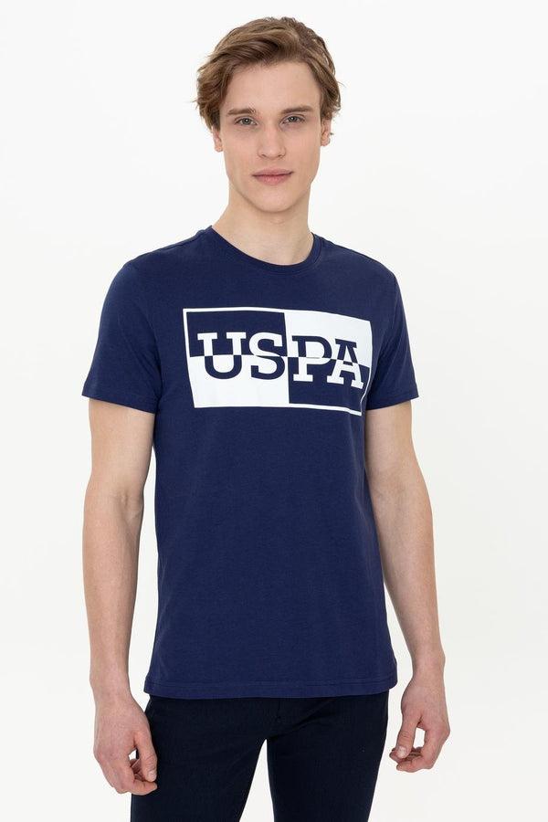 Men's Crew Neck Navy Blue T-shirt