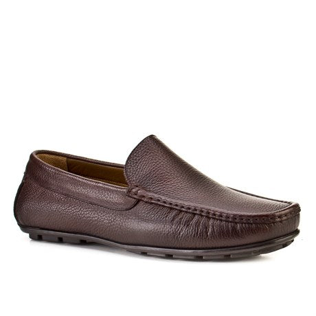Men's Brown Leather Loafer Shoes