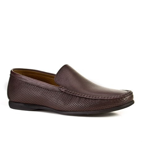 Men's Brown Leather Loafer Shoes
