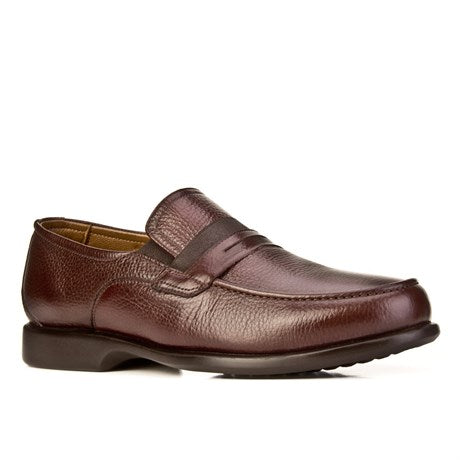 Men's Brown Leather Loafer Shoes