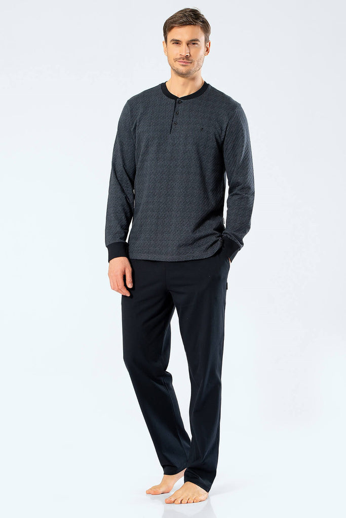 Men's Smoky Jacquard Pajama Set