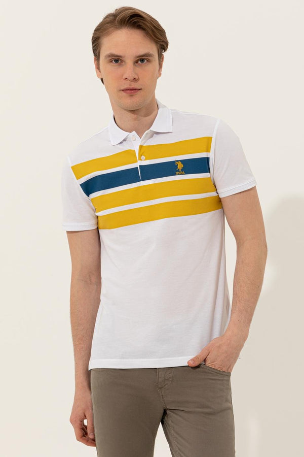 Men's Polo Collar Printed T-shirt