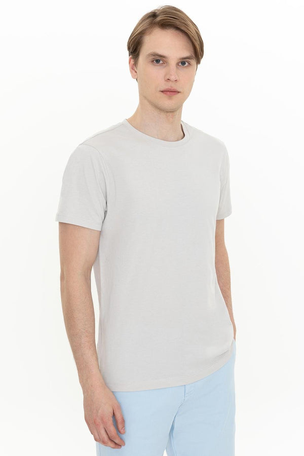 Men's Crew Neck Grey T-shirt