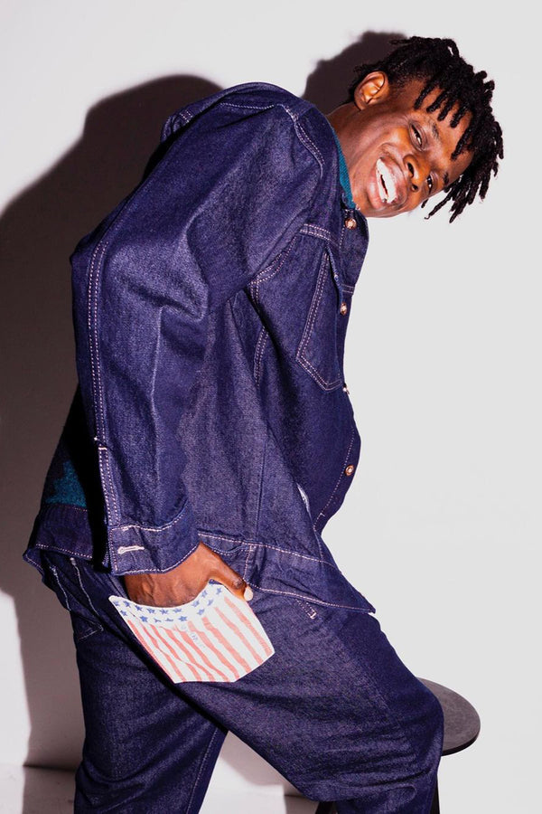 Men's Relax Fit Pocket Dark Navy Blue Jeans