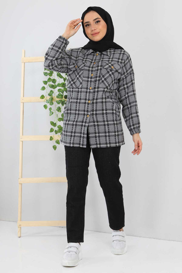Women's Pocket Smoky Shirt Jacket