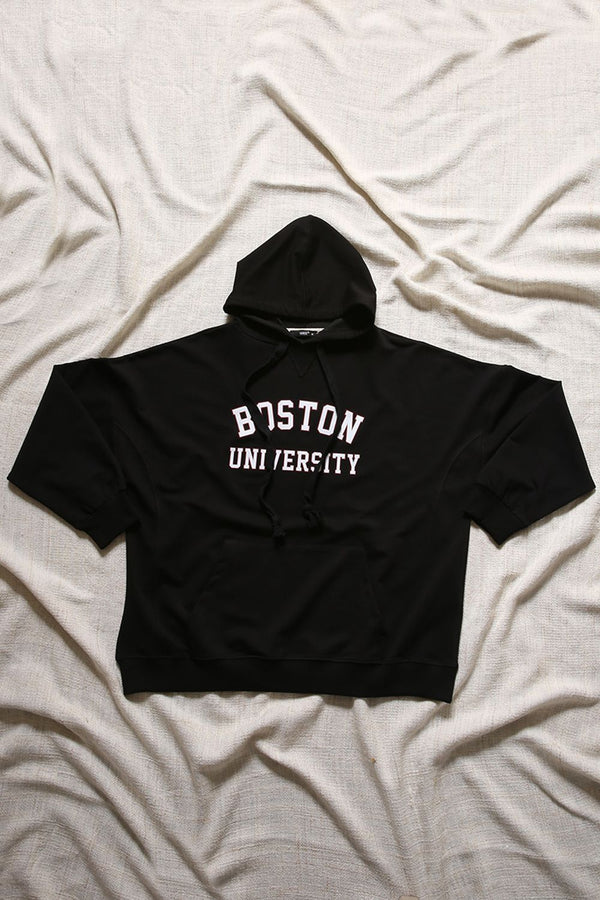 Women's Printed Black Sweatshirt