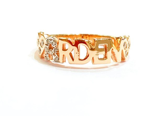 Women's Personalized 925 Carat Silver Ring