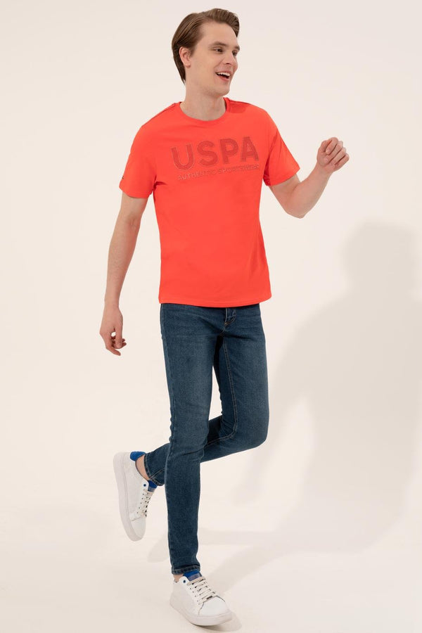 Men's Crew Neck Red T-shirt