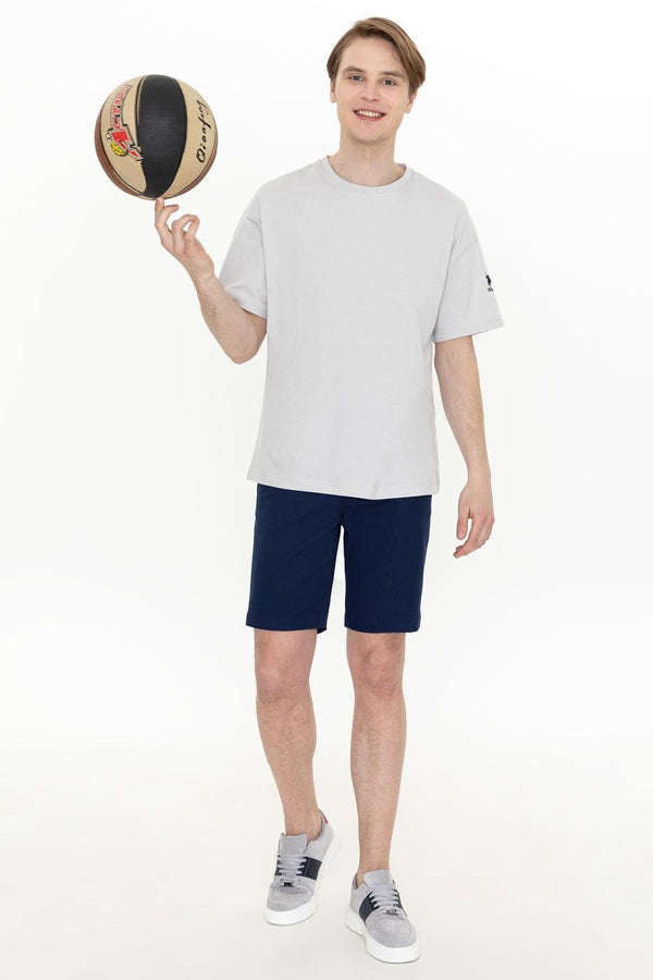 Men's Oversize Crew Neck Grey T-shirt