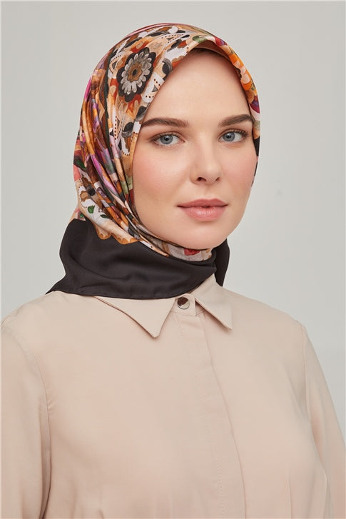Women's Patterned Multi-color Scarf