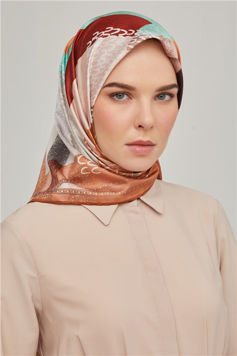 Women's Patterned Multi-color Scarf