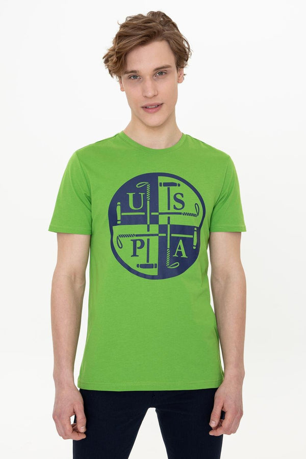 Men's Crew Neck Green T-shirt