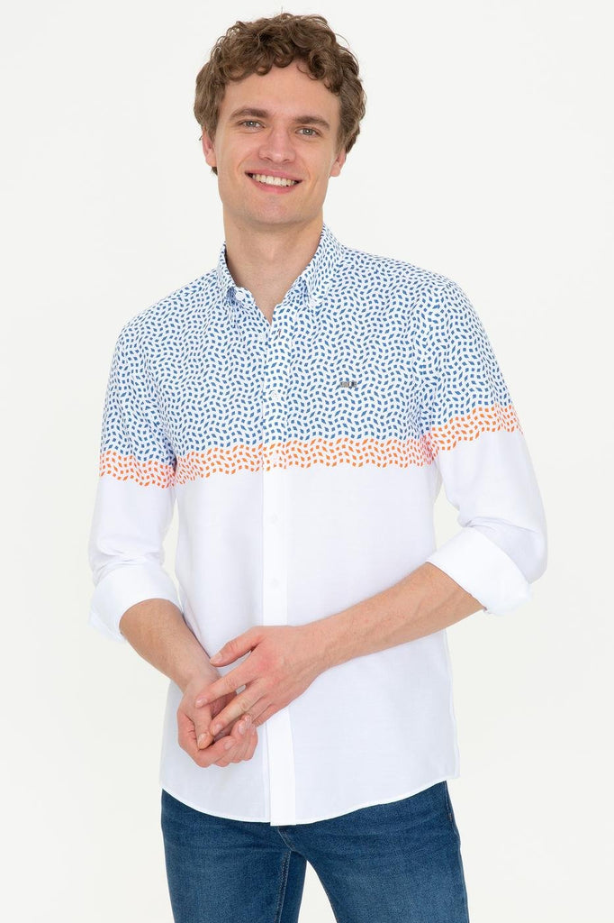Men's Long Sleeves Printed Shirt